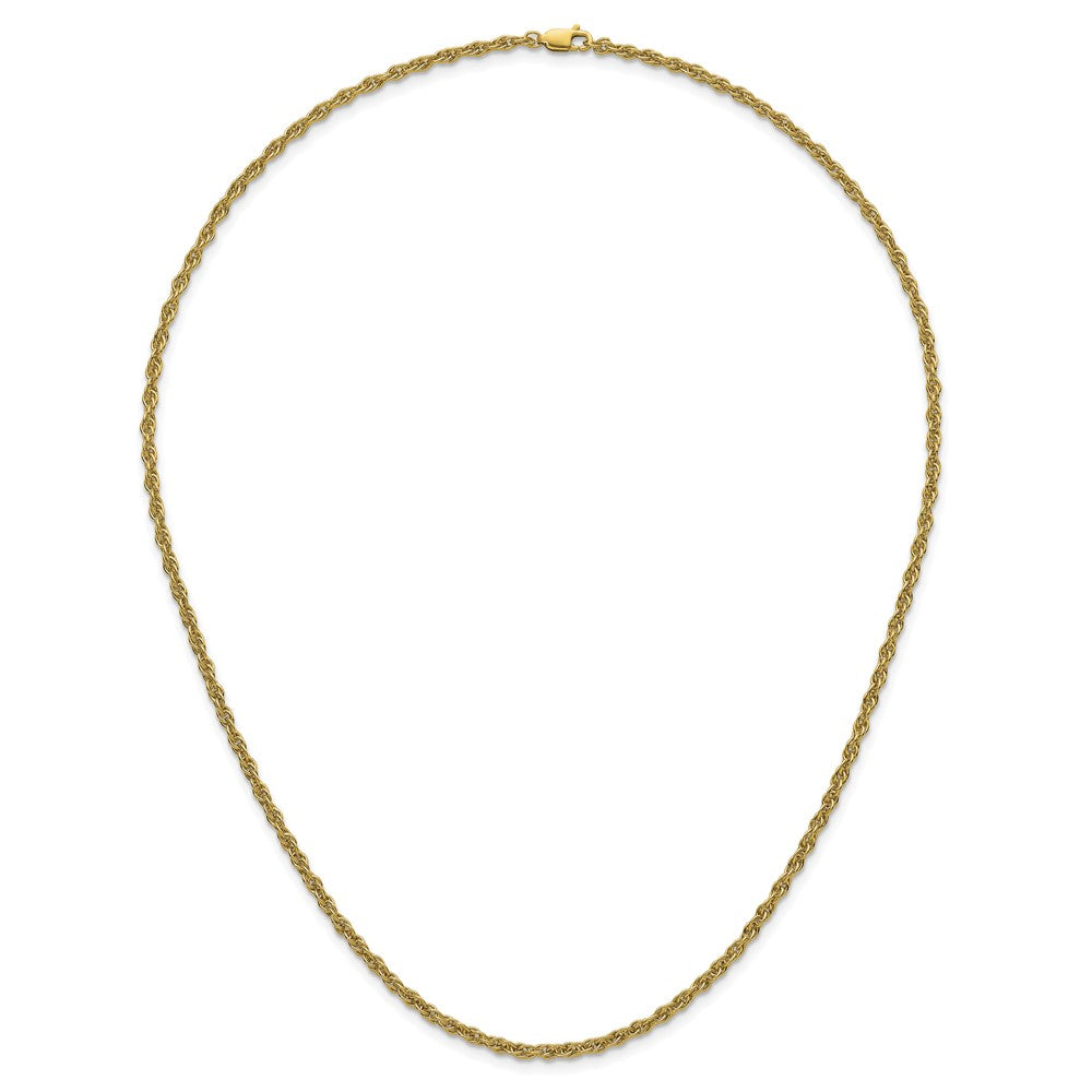 Alternate view of the 1/20 14K Gold Filled 2.9mm Solid Ropa Chain Necklace, 20 Inch by The Black Bow Jewelry Co.