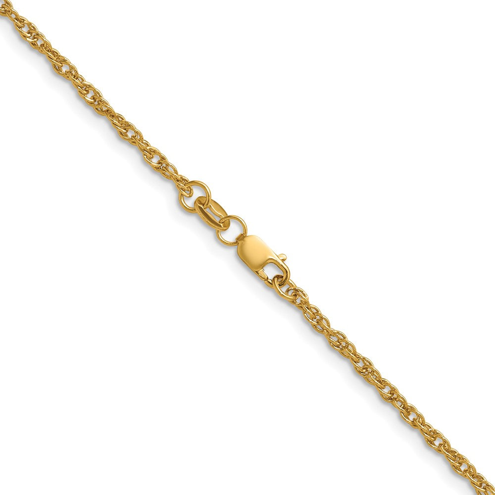 Alternate view of the 1/20 14K Gold Filled 2mm Solid Singapore Chain Necklace by The Black Bow Jewelry Co.