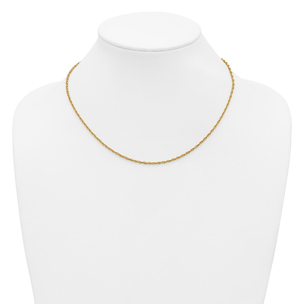 Alternate view of the 1/20 14K Gold Filled 2mm Solid Singapore Chain Necklace, 18 Inch by The Black Bow Jewelry Co.