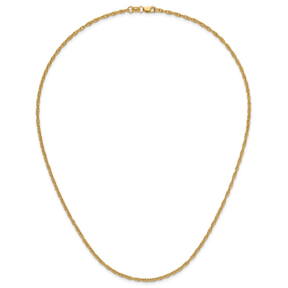 Alternate view of the 1/20 14K Gold Filled 2mm Solid Singapore Chain Necklace, 18 Inch by The Black Bow Jewelry Co.