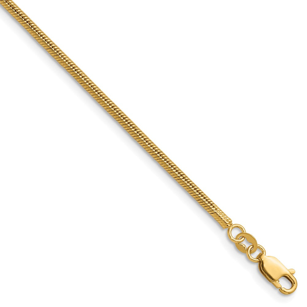 1/20 14K Gold Filled 2mm Solid Snake Chain Necklace, Item C10896 by The Black Bow Jewelry Co.