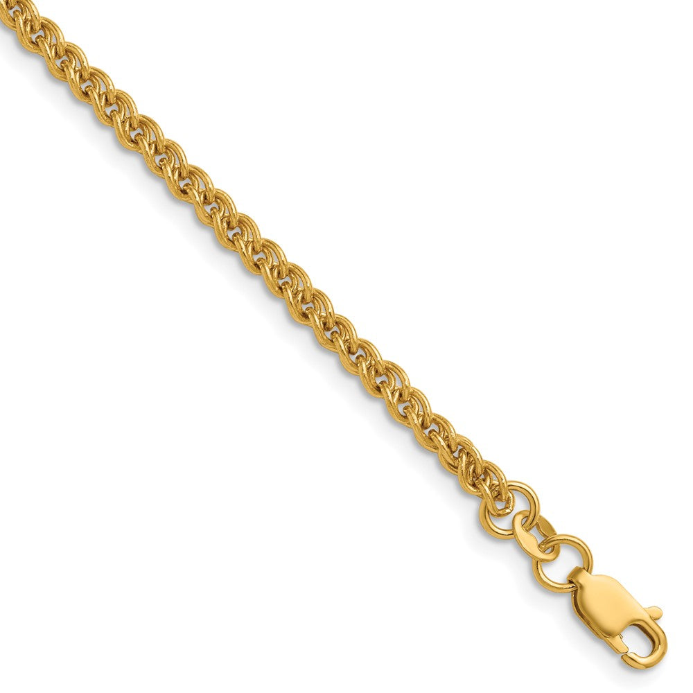 1/20 14K Gold Filled 2.8mm Solid Wheat Chain Necklace, Item C10898 by The Black Bow Jewelry Co.