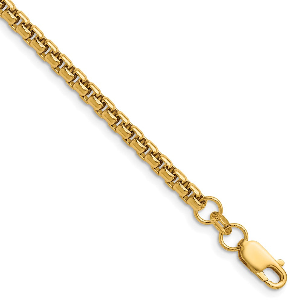 1/20 14K Gold Filled 3.6mm Solid Round Box Chain Necklace