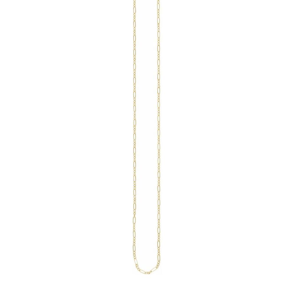 Alternate view of the 1/20 14K Yellow Gold Filled 1.8mm Solid Figaro Chain Necklace by The Black Bow Jewelry Co.