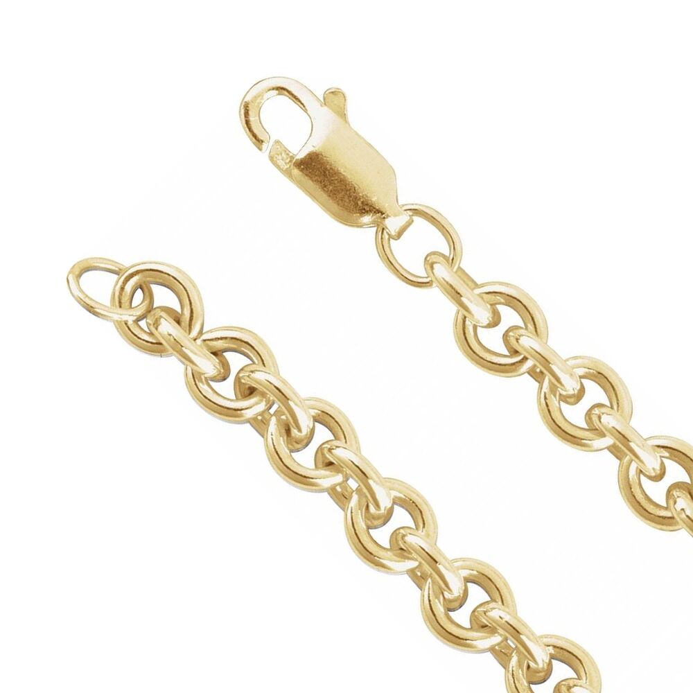 1/20 14K Yellow Gold Filled 4.4mm Solid Cable Chain Necklace, Item C10922 by The Black Bow Jewelry Co.
