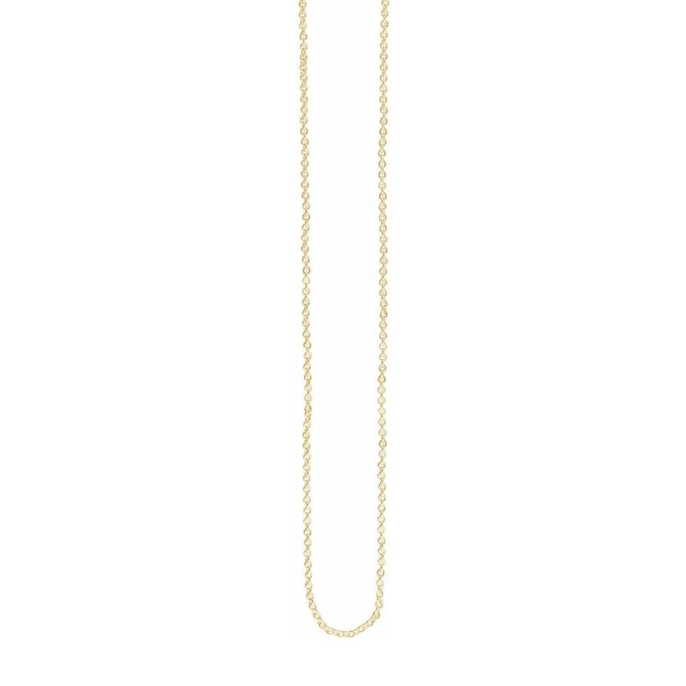 Alternate view of the 1/20 14K Yellow Gold Filled 2.8mm Solid Cable Chain Necklace by The Black Bow Jewelry Co.