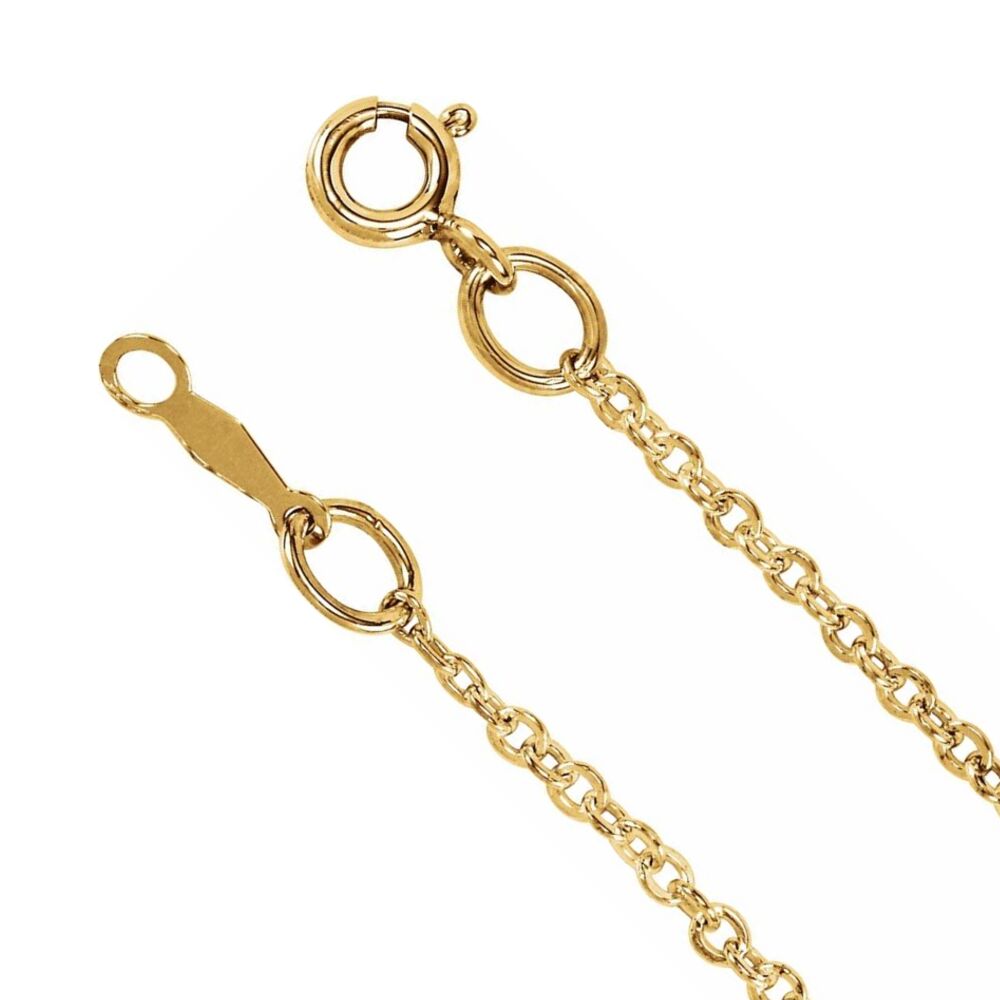 1/20 14K Yellow Gold Filled 1.75mm Solid Cable Chain Necklace, Item C10927 by The Black Bow Jewelry Co.