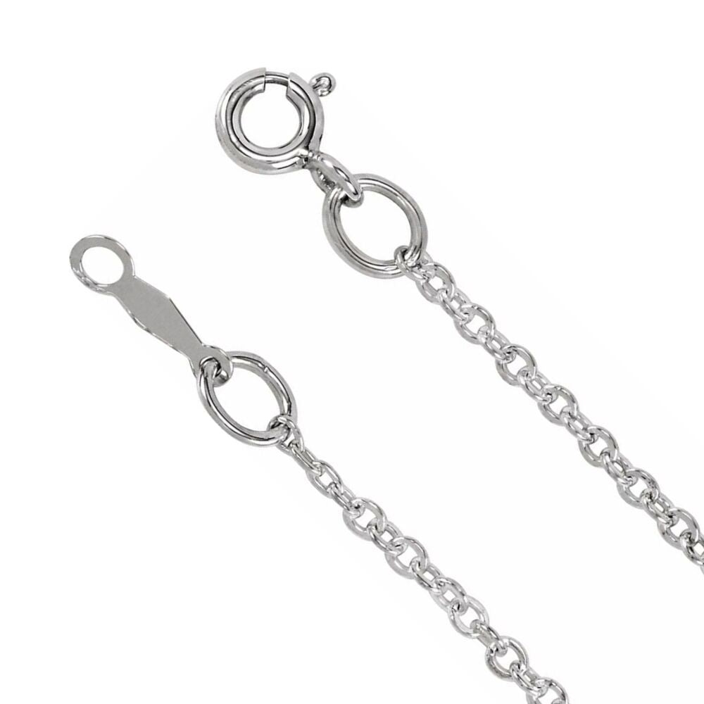 Sterling Silver 1.75mm Solid Cable Chain Necklace, Item C10928 by The Black Bow Jewelry Co.