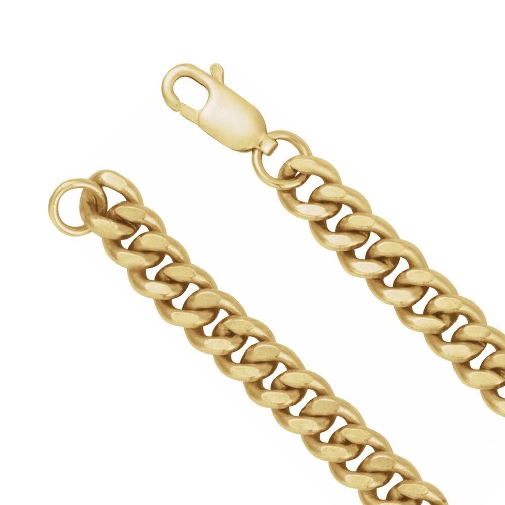1/20 14K Yellow Gold Filled 4.8mm Solid Curb Chain Necklace, Item C10931 by The Black Bow Jewelry Co.