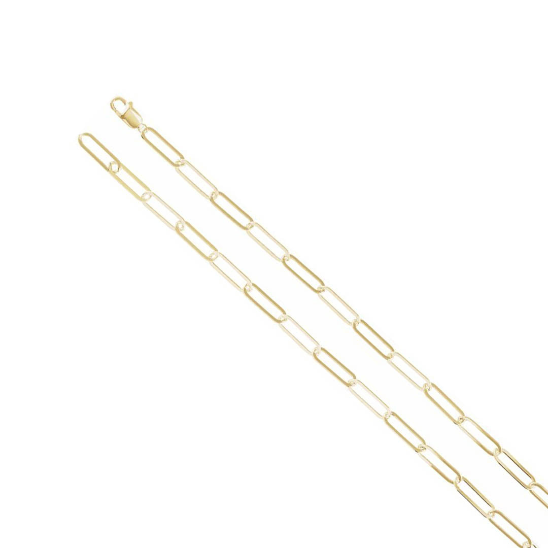 Alternate view of the 1/20 14K Yellow Gold Filled 6.2mm Elongated Cable Chain Necklace by The Black Bow Jewelry Co.