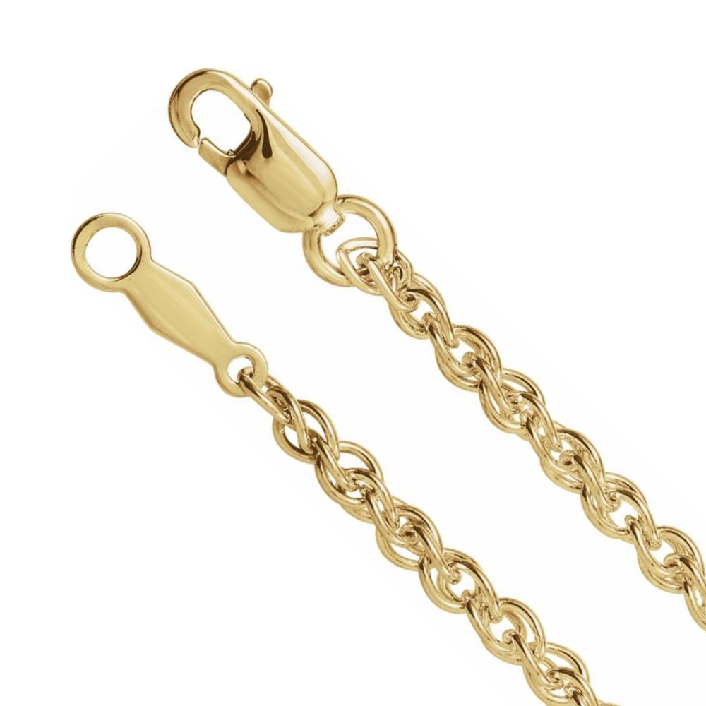1/20 14K Yellow Gold Filled 2mm Loose Rope Chain Necklace, Item C10940 by The Black Bow Jewelry Co.