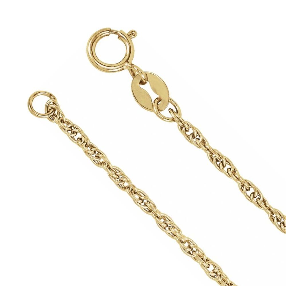 1/20 14K Yellow Gold Filled 1.75mm Loose Rope Chain Necklace, Item C10941 by The Black Bow Jewelry Co.