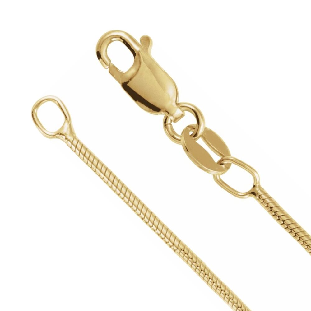 1/20 14K Yellow Gold Filled 1.2mm Round Snake Chain Necklace, Item C10942 by The Black Bow Jewelry Co.