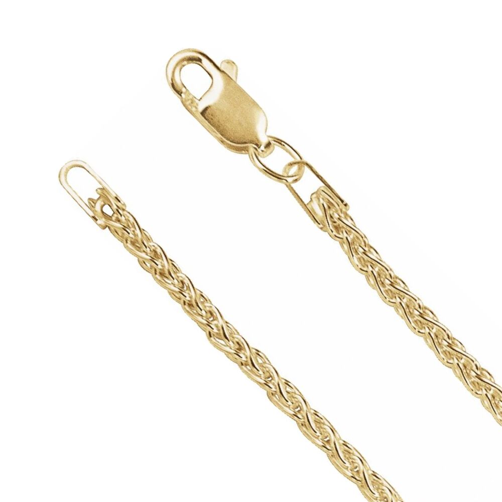 1/20 14K Yellow Gold Filled 2.25mm Wheat Chain Necklace, Item C10947 by The Black Bow Jewelry Co.