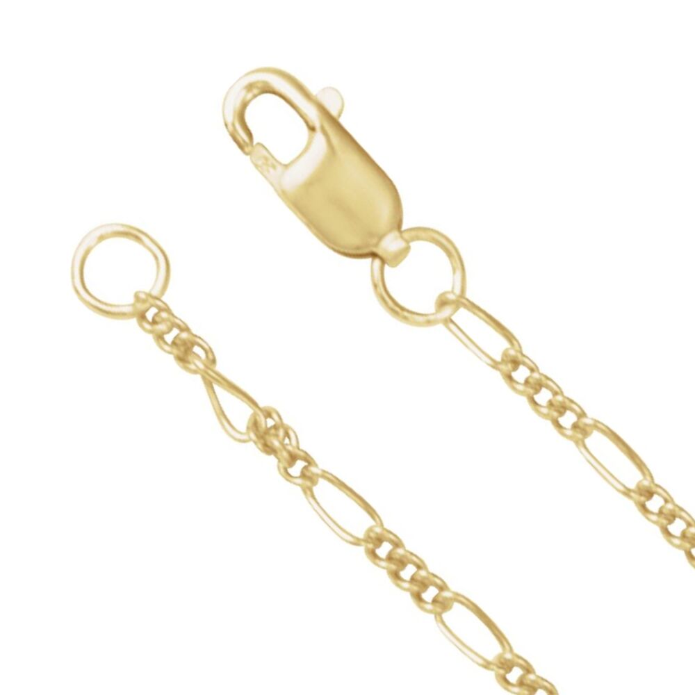 1/20 14K Yellow Gold-Filled 1.5 mm Figaro Chain Necklace, 16-18 Inch, Item C10949-18 by The Black Bow Jewelry Co.