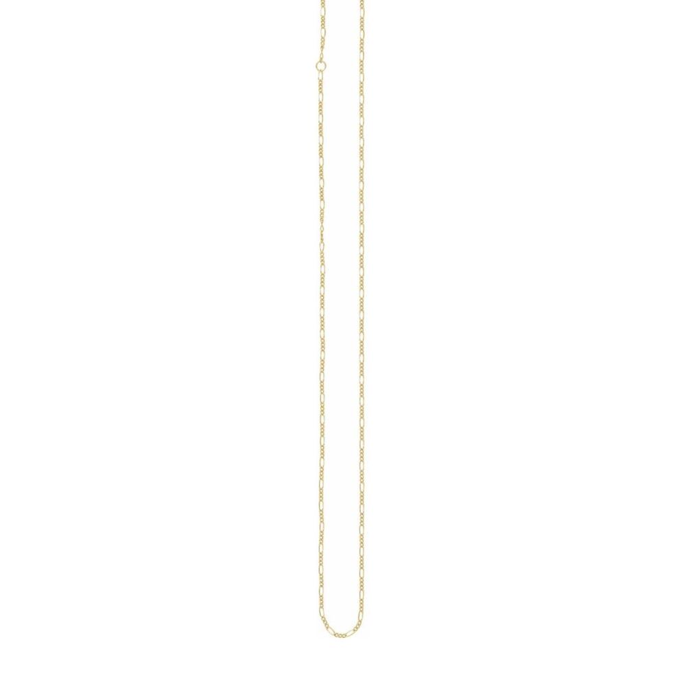 Alternate view of the 1/20 14K Yellow Gold-Filled 1.5 mm Figaro Chain Necklace, 16-18 Inch by The Black Bow Jewelry Co.