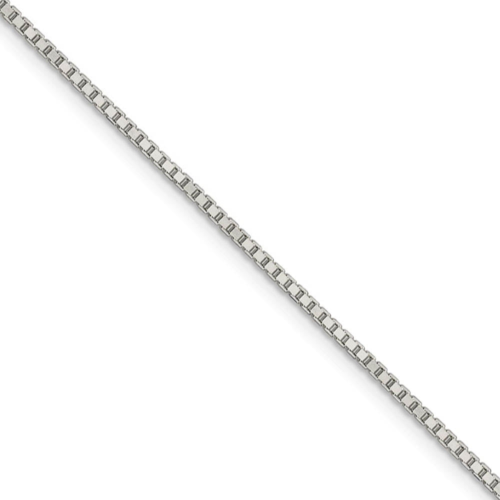 1.5mm Sterling Silver, Box Chain Necklace