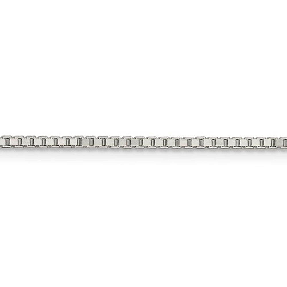 Alternate view of the 1.5mm Sterling Silver, Box Chain Necklace by The Black Bow Jewelry Co.