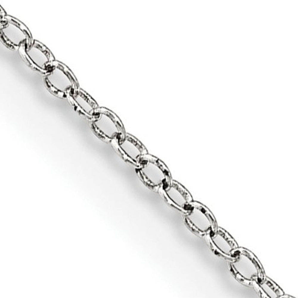 Sterling Silver 1mm Solid Cable Chain Anklet, Item A8388-A by The Black Bow Jewelry Co.