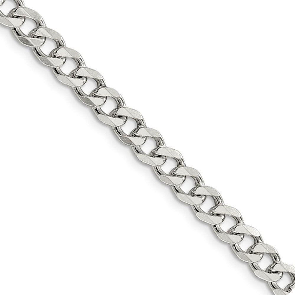 5.5mm Sterling Silver, Solid Curb Chain Necklace, Item C8042 by The Black Bow Jewelry Co.