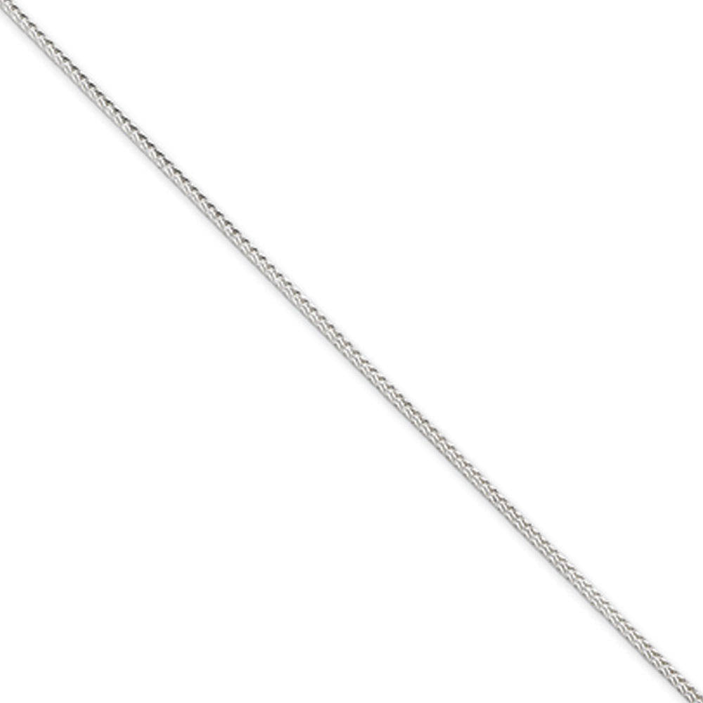 1.45mm Sterling Silver Diamond Cut Solid Round Franco Chain Bracelet, Item C8058-B by The Black Bow Jewelry Co.
