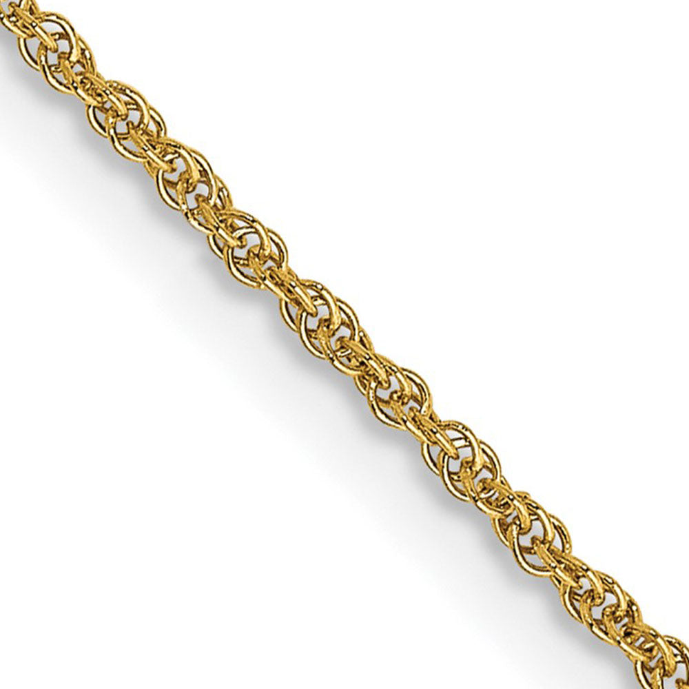 1.1mm, 14K Yellow Gold, Solid Baby Rope Chain Necklace, Item C8111 by The Black Bow Jewelry Co.