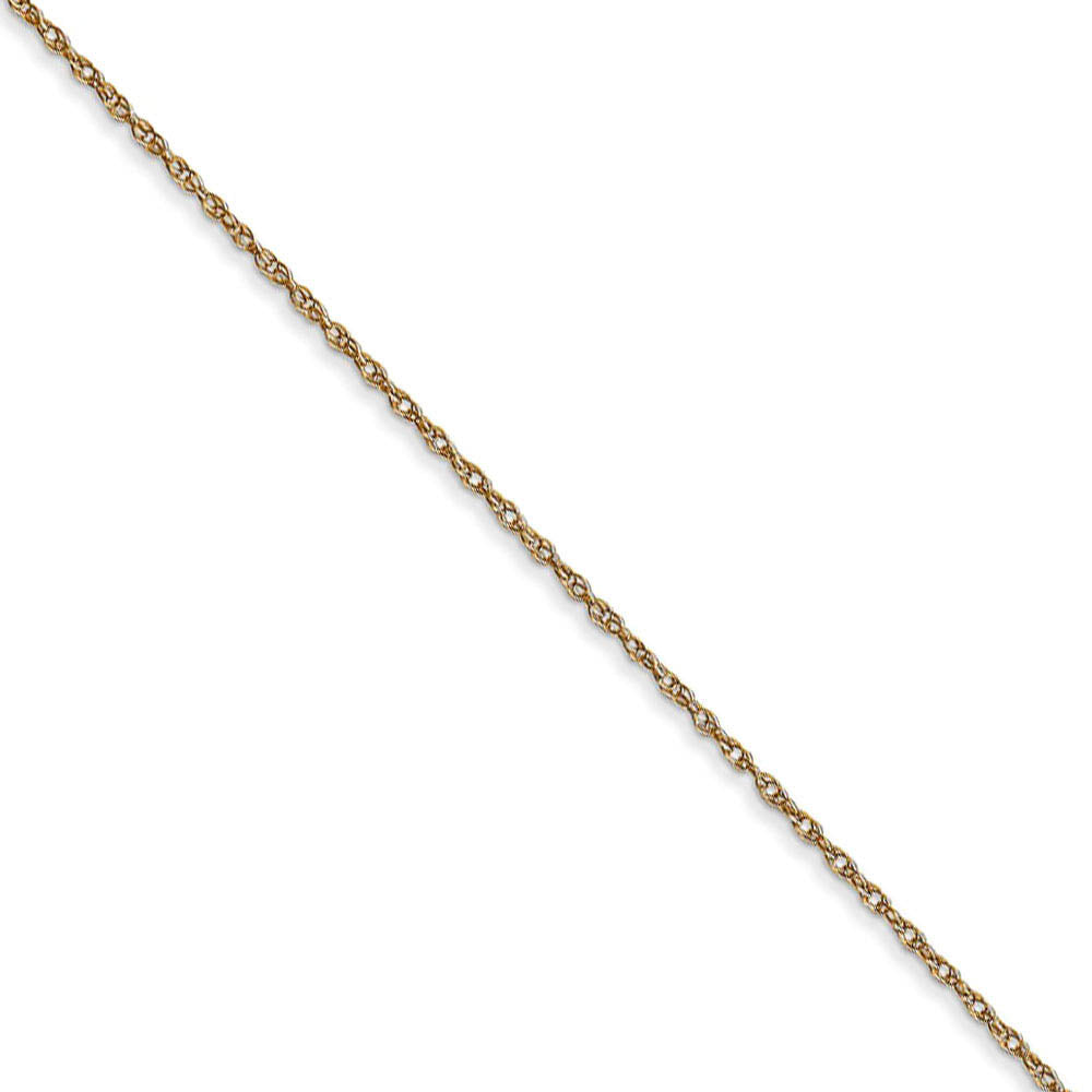0.6mm, 14k Yellow Gold, Cable Rope Chain Necklace, Item C8186 by The Black Bow Jewelry Co.