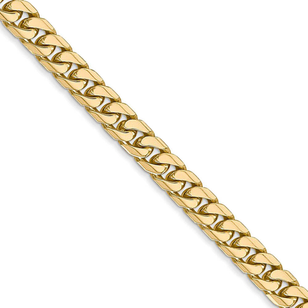 4.3mm, 14K Yellow Gold, Miami Cuban (Curb) Chain Necklace