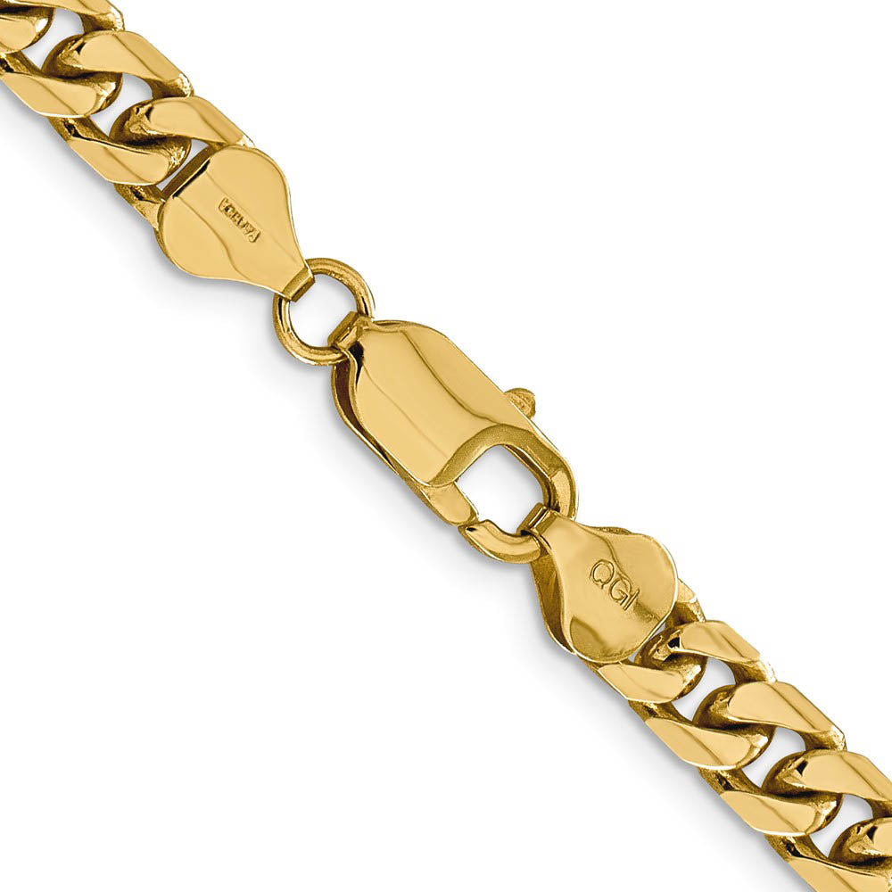 Alternate view of the 6.25mm, 14k Yellow Gold, Miami Cuban (Curb) Chain Necklace by The Black Bow Jewelry Co.