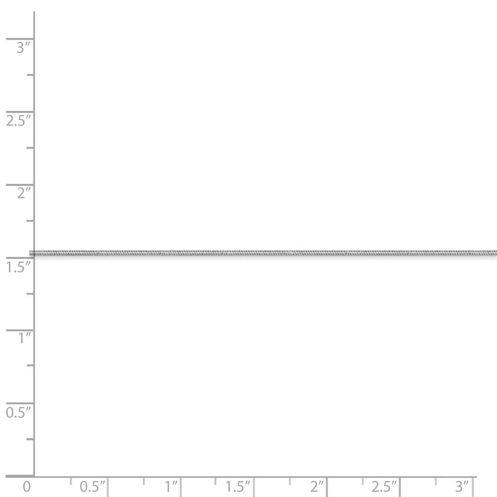 Alternate view of the 0.8mm, 14k White Gold, Octagonal Snake Chain Anklet or Bracelet by The Black Bow Jewelry Co.