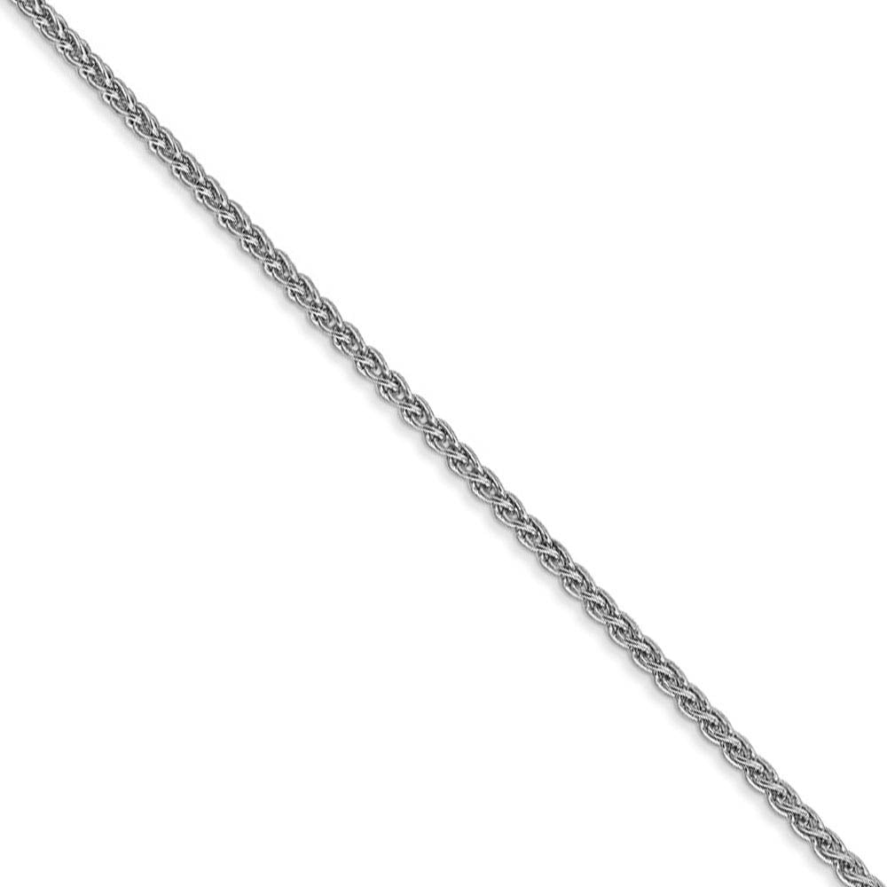 1.65mm, 14k White Gold, Solid Spiga Chain Necklace, Item C8414 by The Black Bow Jewelry Co.