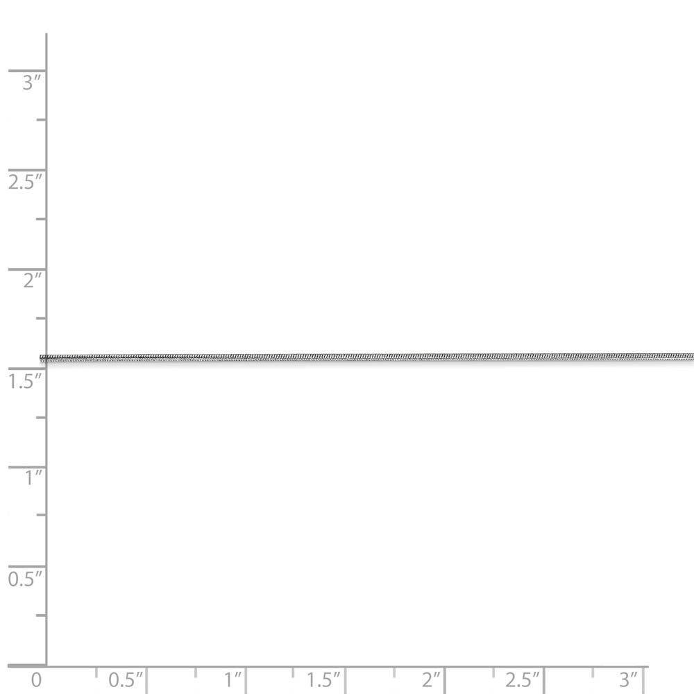 Alternate view of the 0.8mm, 14k White Gold, Round Snake Chain Anklet, 9 Inch by The Black Bow Jewelry Co.