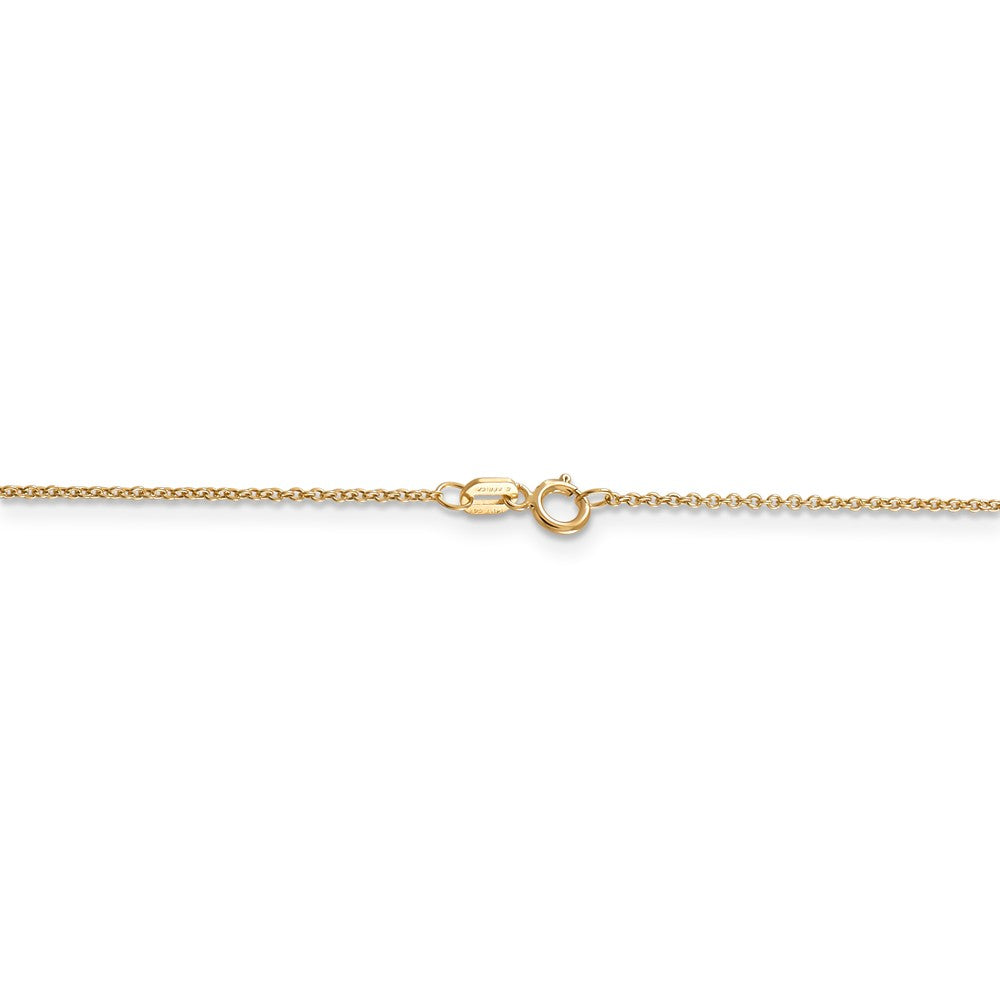 Alternate view of the 14k Yellow Gold Heart and Key Slide Necklace by The Black Bow Jewelry Co.