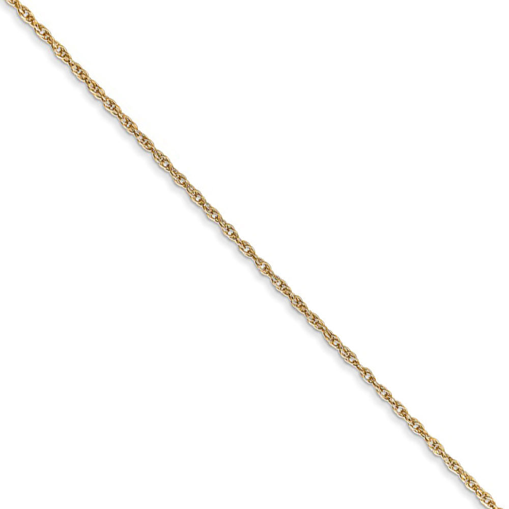 0.8mm, 14k Yellow Gold, Baby Rope Chain Necklace, Item C8510 by The Black Bow Jewelry Co.