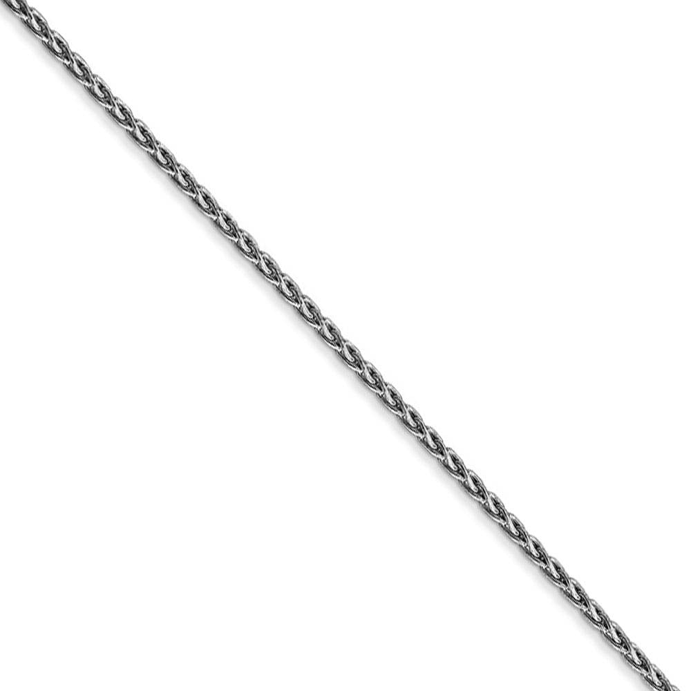 1.5mm, 14k White Gold, Solid Parisian Wheat Chain Necklace