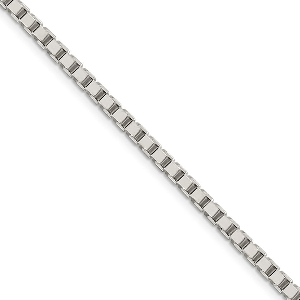 3.25mm, Sterling Silver, Solid Box Chain Necklace