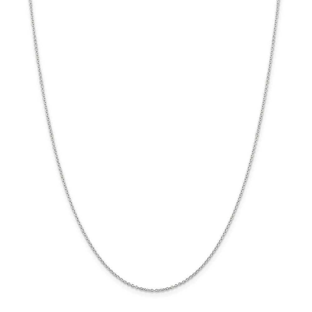 Alternate view of the Sterling Silver 21mm Polished Oval Locket Necklace by The Black Bow Jewelry Co.