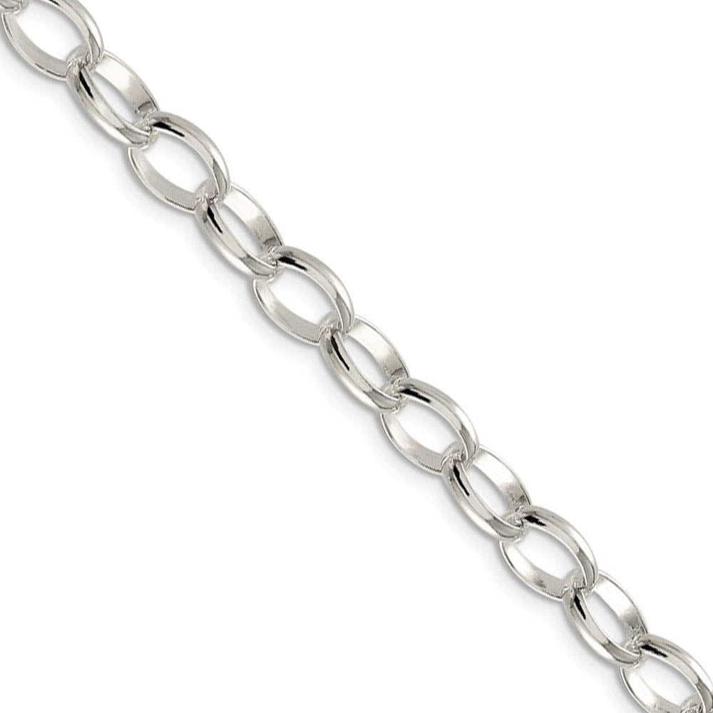 thumbnail image 2 of Real 10K Yellow Gold Polished Rolo Link Chain Necklace – 2.3mm Round – Choose Length 2 of 5