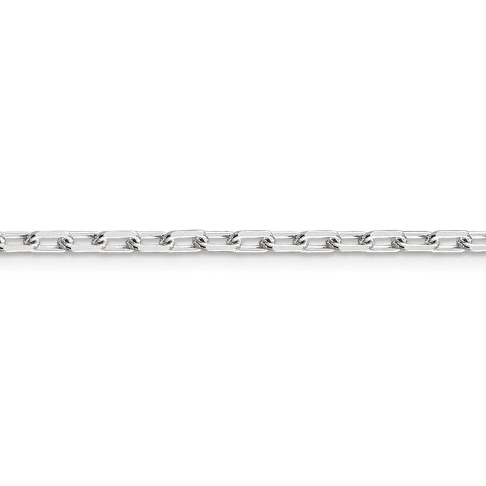 Alternate view of the 2.75mm, Sterling Silver Elongated Open Cable Chain Bracelet by The Black Bow Jewelry Co.
