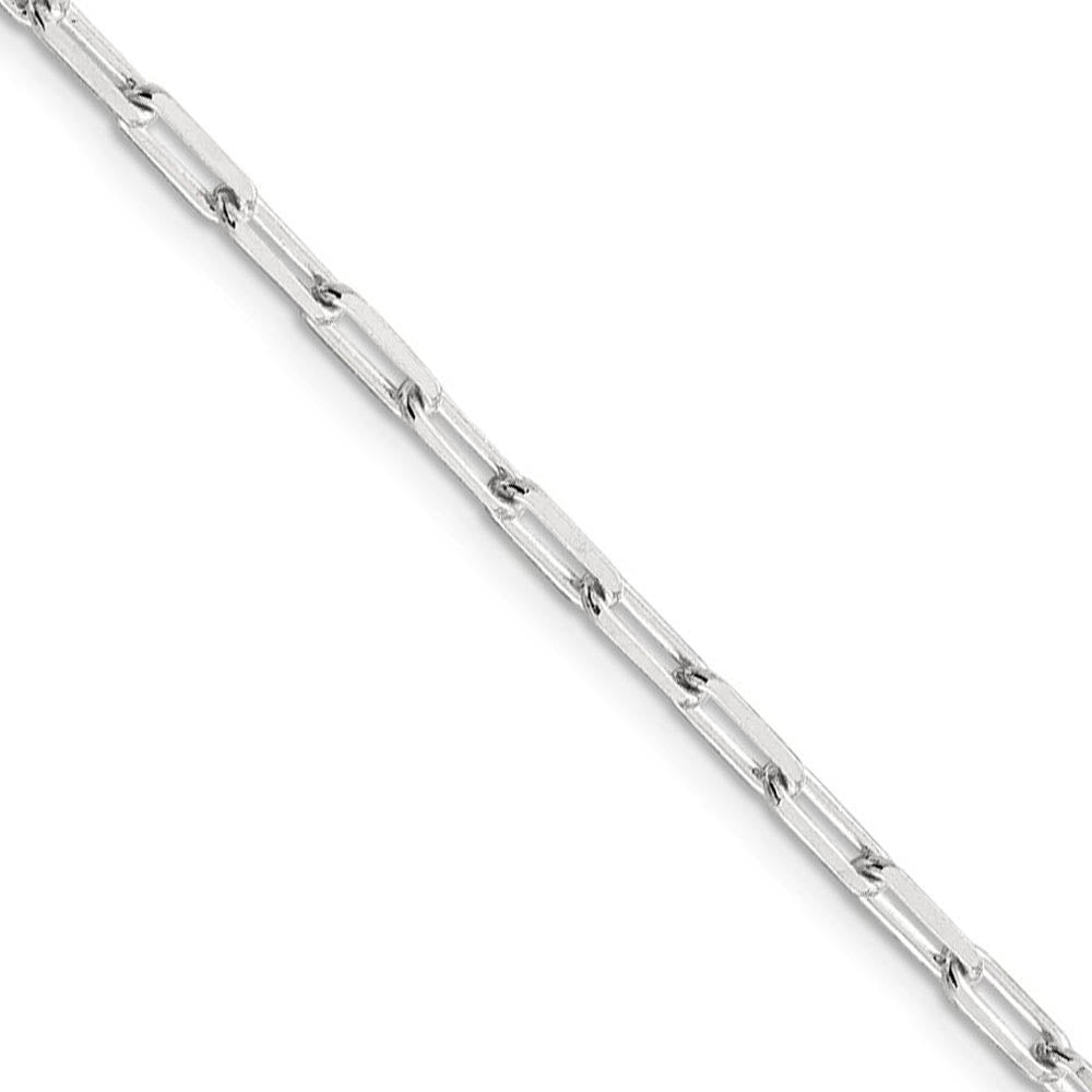 3.25mm, Sterling Silver Elongated Open Cable Chain Bracelet, Item C8886-B by The Black Bow Jewelry Co.