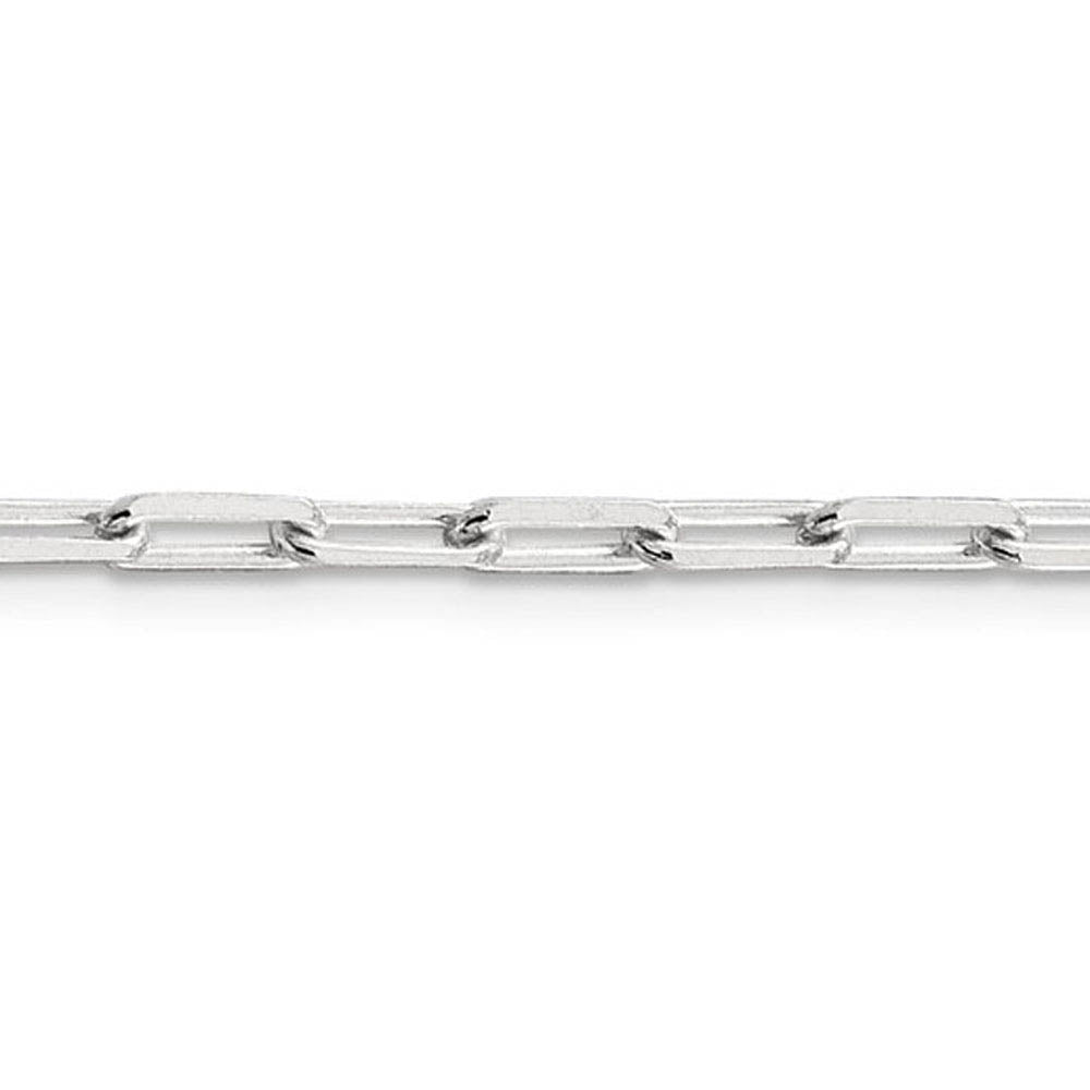 Alternate view of the 3.25mm, Sterling Silver Elongated Open Cable Chain Bracelet by The Black Bow Jewelry Co.