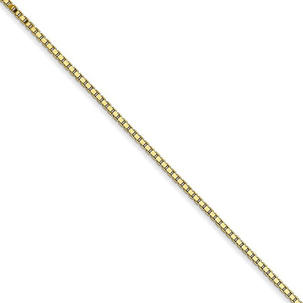 1.1mm, 10k Yellow Gold, Box Chain Necklace