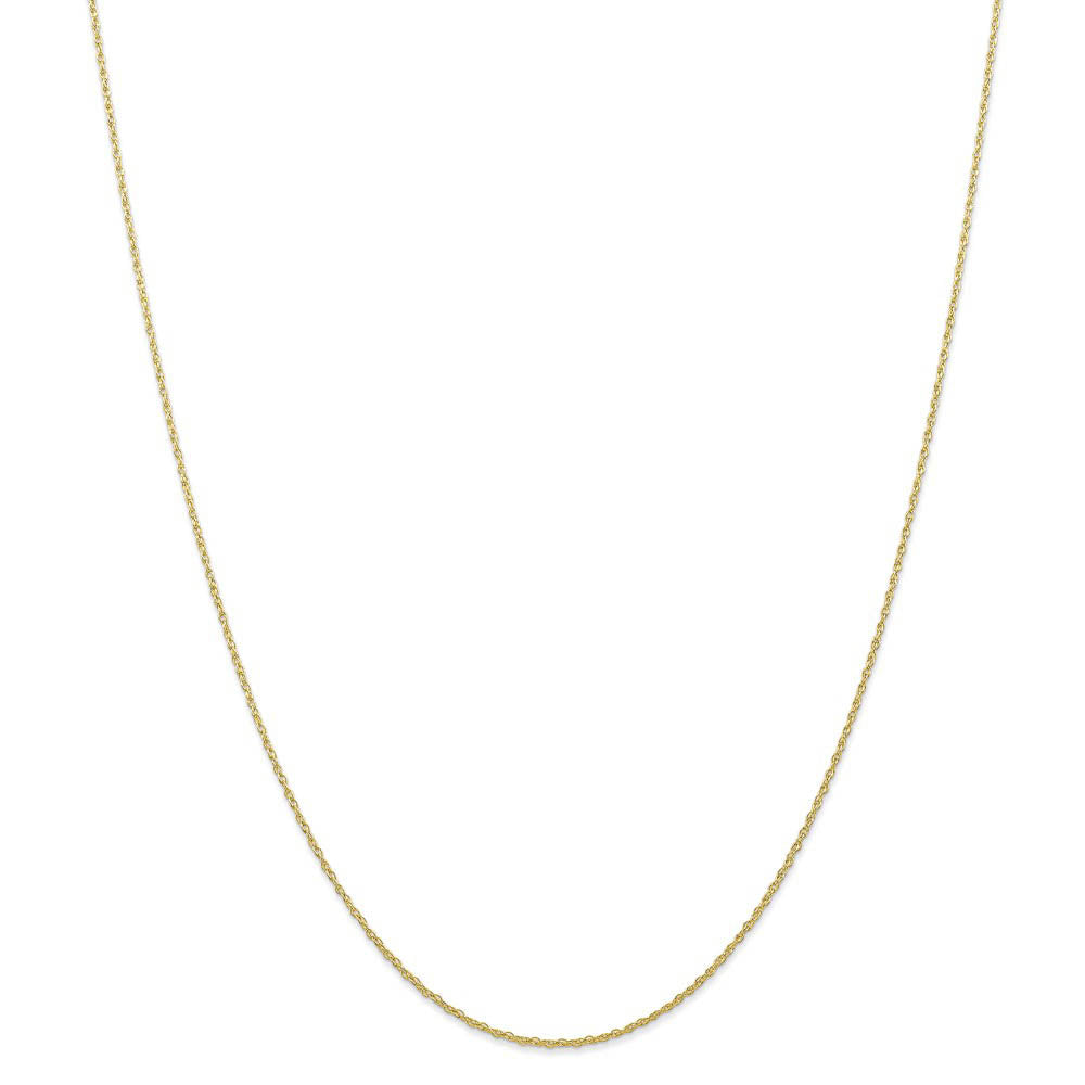 Alternate view of the 0.7mm, 10k Yellow Gold, Cable Rope Chain Necklace by The Black Bow Jewelry Co.