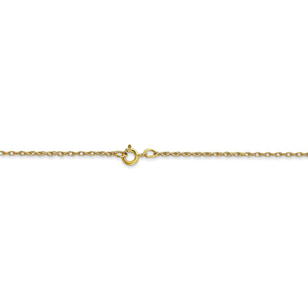 Alternate view of the 0.7mm, 10k Yellow Gold, Cable Rope Chain Necklace by The Black Bow Jewelry Co.