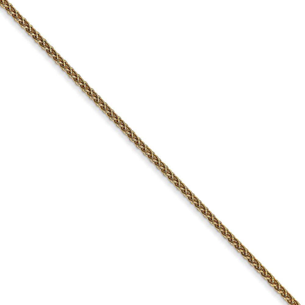 1.2mm 14k Yellow Gold Solid Wheat Chain Necklace, Item C9221 by The Black Bow Jewelry Co.