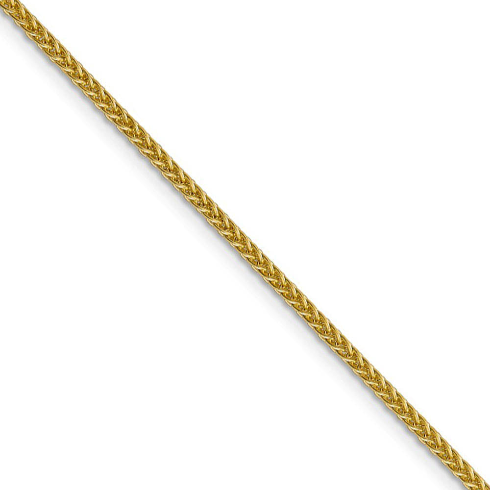 2mm 14k Yellow Gold Hollow Wheat Chain Necklace, Item C9522 by The Black Bow Jewelry Co.