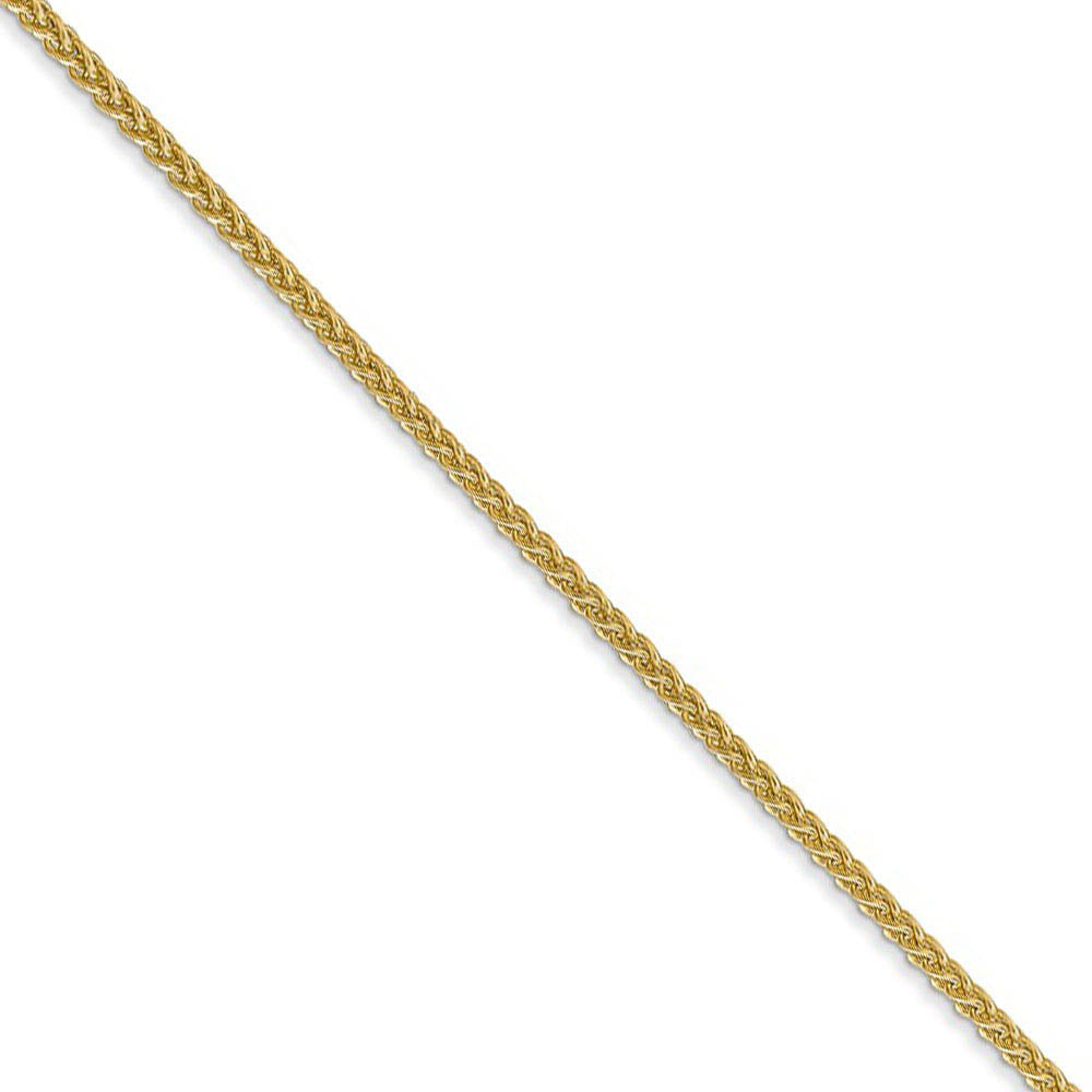 1.5mm 14k Yellow Gold Hollow Wheat Chain Necklace, Item C9523 by The Black Bow Jewelry Co.