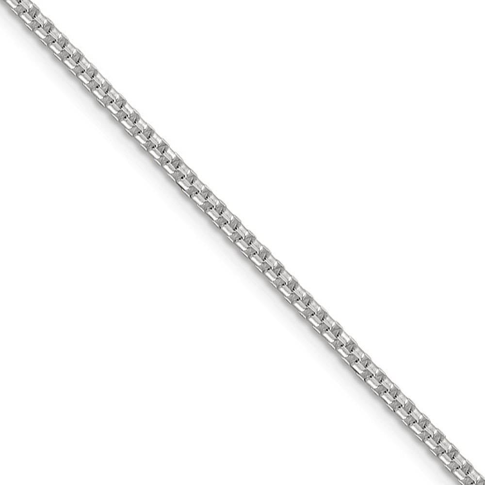 2mm Sterling Silver Solid Round Box Chain Necklace