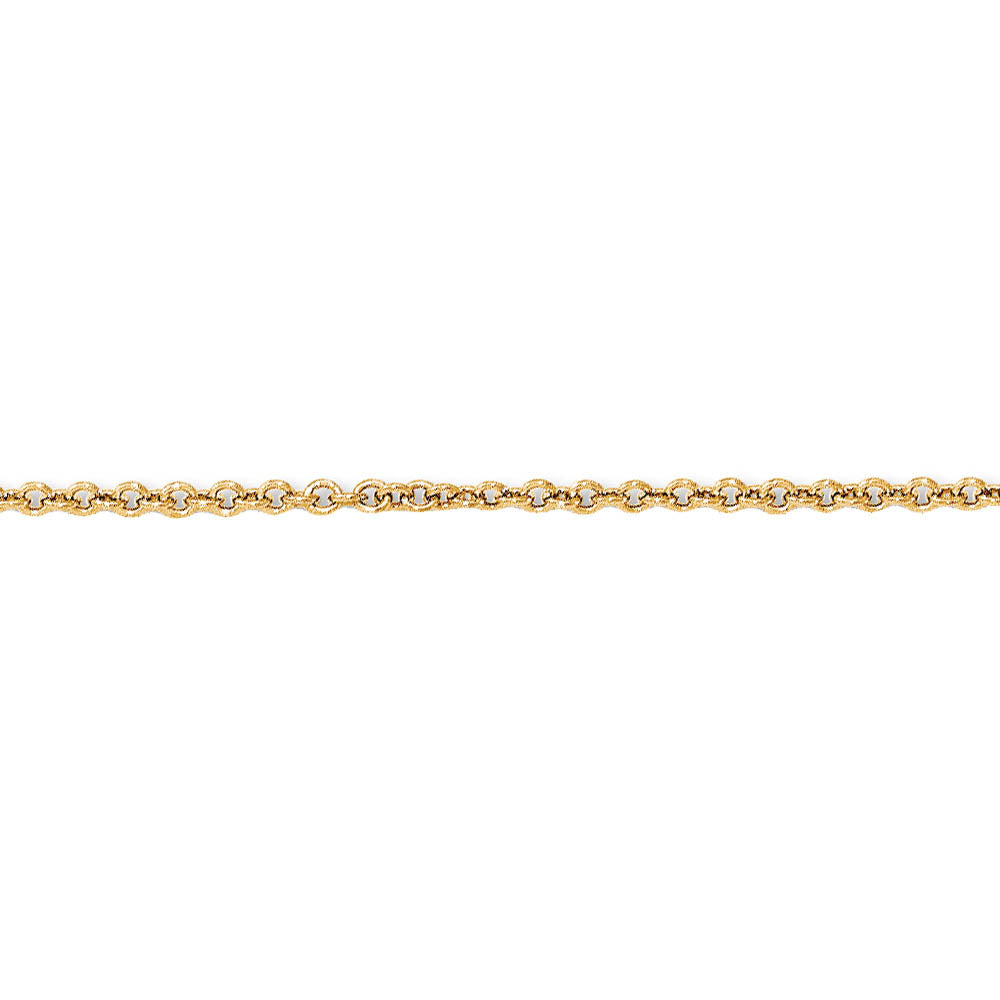 1mm 14k Yellow Gold Cable Chain Necklace, Item C9570 by The Black Bow Jewelry Co.