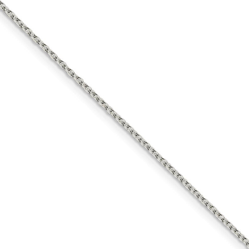 1.5mm, Sterling Silver Classic Solid Cable Chain Necklace